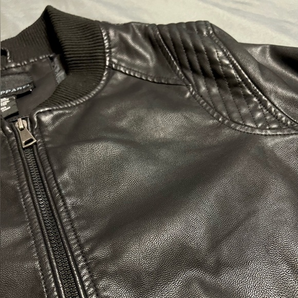 Men’s I-5 Apparel Faux Leather Bomber Jacket Size M - Picture 2 of 5